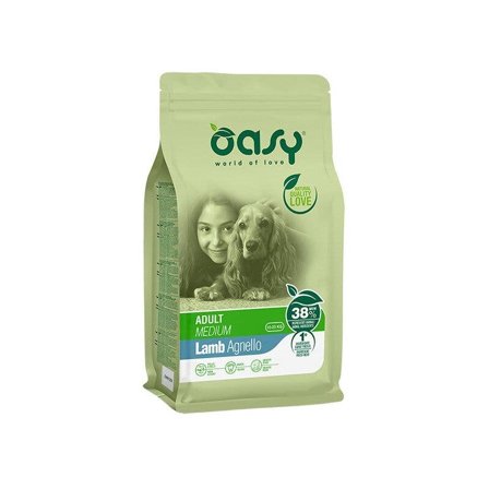 Oasy Adult Medium Con Agnello Per Cani Adulti 12kg