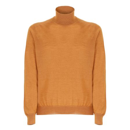 Tagliatore Turtlenecks Orange, Herre Rullekraver