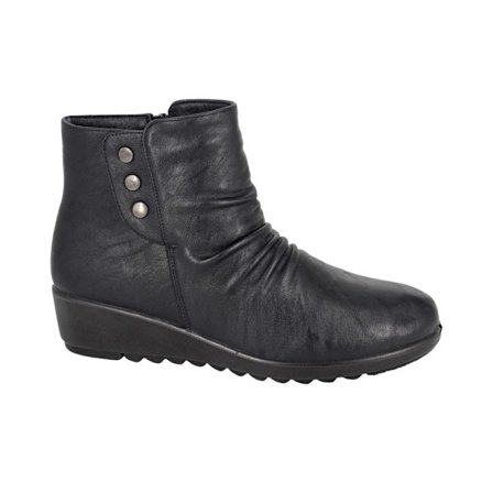 Boulevard Dam/Dam Zip Ankle Boots 7 UK Svart
