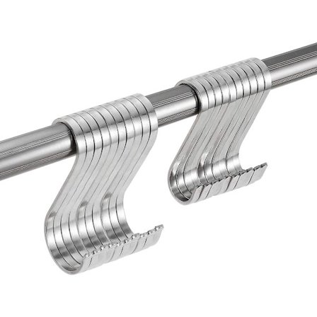 20-pakning S-kroker i rustfritt stål for bad og kjøkken