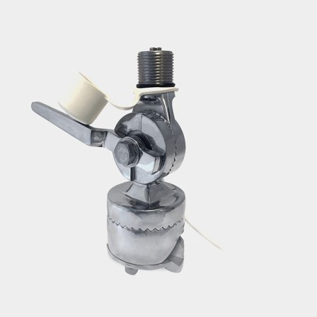 Antennikiinnike Shakespeare, Ø25 - 38 mm putkille, sopii QuickConnect-antennit, ruostumatonta terästä