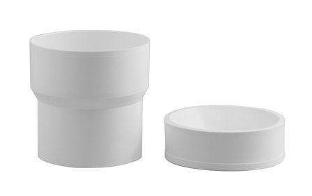 Faluplast 3080196 Forhøyningsstuss med mansjett 120 x 110 mm, Baderom