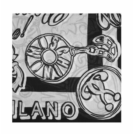 Moschino Scarf 22 , Zwart , Dames , Maat: ONE Size