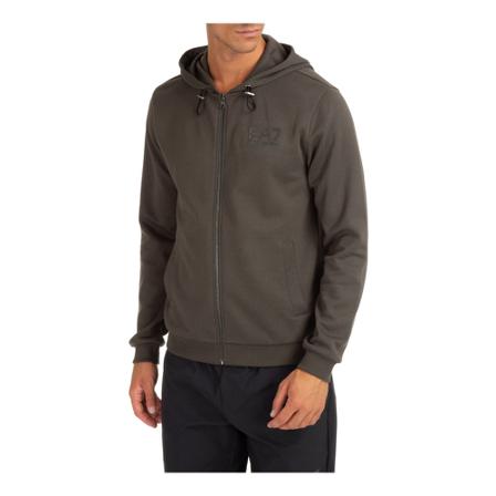 Emporio Armani Ea7, men's hoodie sweatshirt sweat Grijs, Heren, Maat:M