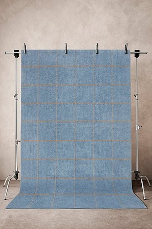 Jotex - Katoenen Vloerkleed 200x300 Cm Blauw / Geel / Beige Blauw / geel / beige - ODESSA - Koop Katoenen vloerkleed bij Jotex