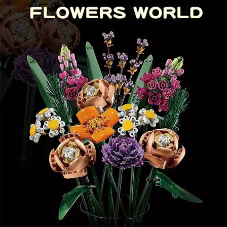 Ikea Blombukett, Byggset för Vuxna, Samlarobjekt, Botanik, Byggklossar 10280