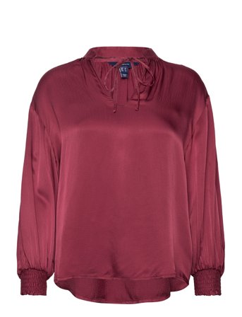 GANT | D1. Stand Collar Pop Over Blouse | 34