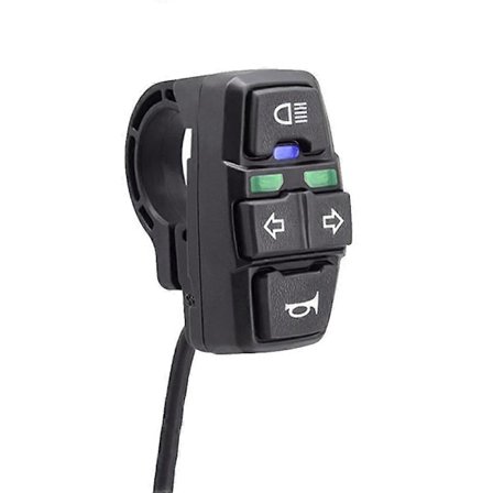 Motorcykelstrålkastare Horn Blinkers Brytare Elcykellampor Hornbrytare