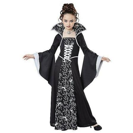 Vampyrdräkt Halloween för flickor Vampyrklänning Queen Kostymer style1 110