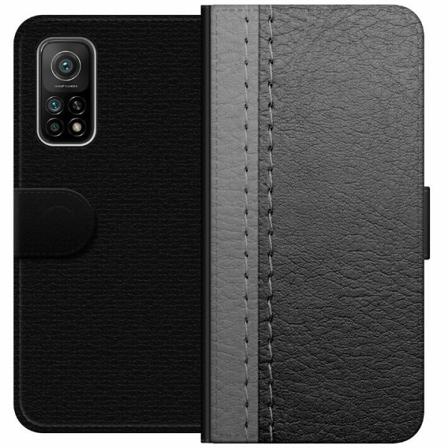 Xiaomi Mi 10t Pro 5g Plånboksfodral Black & Grey Leather