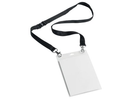 Durable Namnskylt A6 halsband 10/fp - Lyreco - Kontorsmöbler och inredning - Namnskyltar och korthållare - Namnbrickor