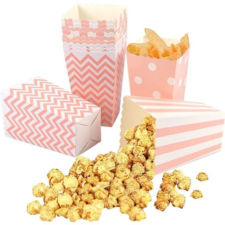 12 stk Popcornboks Papirpose Godteribeholder Popcorn Papirpose