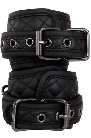 Adam And Eve Fetish Dreams Wrist Cuffs Black Handbojor - Blushme.se