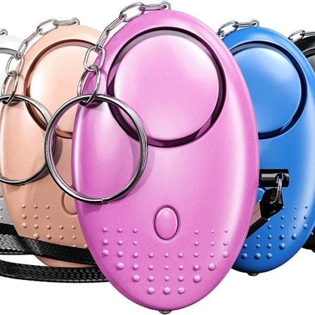 Personlig nødalarm [5 stk.] Skrigende sikkerhedsalarm 130dB LED