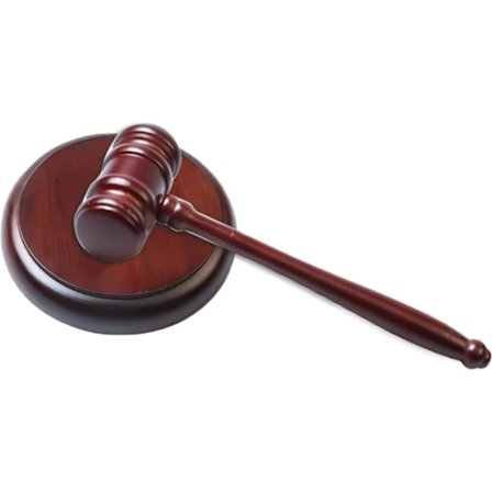 Puinen nuija ja lyöntialusta - Huutokauppanuija