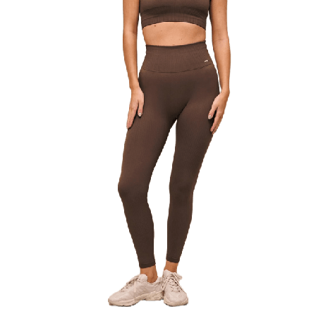 aim'n Ribbed Seamless Tights Underdelar Dam Brun XS