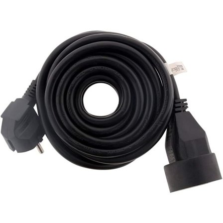 16A HO5VV-F 3G1.5mm² sort forlængerledning