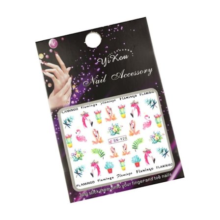 Vanddekaler - Flamingo - BN-920 - Til negle