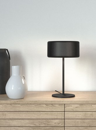 Grain bordlampe - matt sort