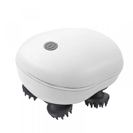 1 stk Infrarød Hodebunnsmassasjer med 4 Knytende Massasjehoder, Kroppshelsestell, Avslappende Nakke, Dyp Hodebunnsmassasje, Knytende Vibrerende Enhet