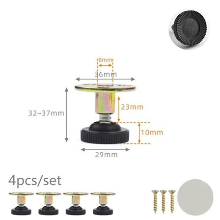 4 stk Møbelstøtte Ben Stol Ben Føtter STIL 1 STIL 1