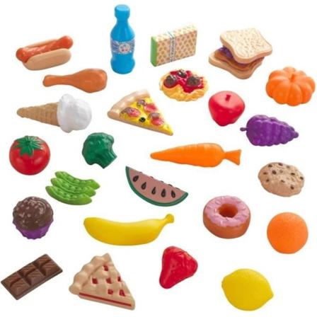 KIDKRAFT 30-delars godisset - Dinett för barn - Från 3 år Orange, gul