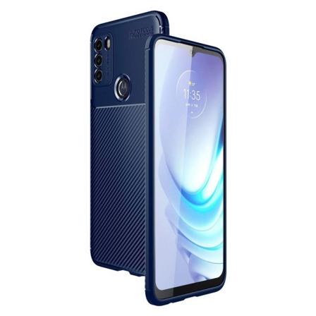 Carbon Shield Motorola Moto G50 skal - Blå Blå