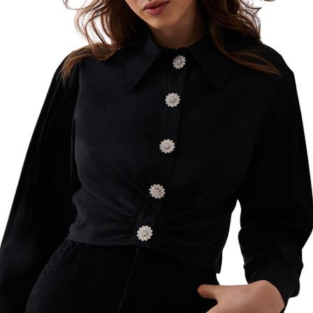 Ba&Sh Kiss Shirt Sort, Dame Skjorter