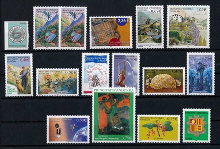Fransk Andorra - Årgang 2003 - Postfrisk - YT 575-590