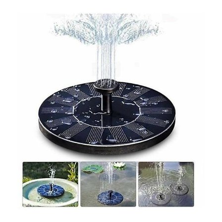 Solar fontene, solenergi vannpumpe uten batteri eller elektrisitetsanlegg for dam/svømmebasseng/hage dekorasjon