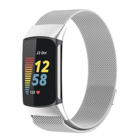Milano Magnetic Metal Watch Band för Fitbit Charge 5