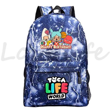 Fashion Toca Life World Game Skolväska Ryggsäckar För Student Pojkar Flickor Tecknad Skolväska Toca Baca Ryggsäck Söt Barn Ryggsäck 4