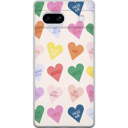 Yhteensopiva Puhelinkuori Google Google Pixel 7a Karkkisydämet