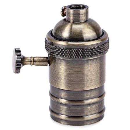 Lampfot, Ljusmässing Lampfot Koppar Antik E27 Glödlampa Retro Lamphållare för Edison-glödlampor