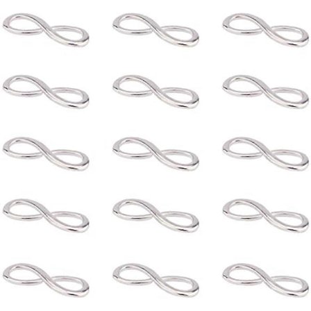 Oändlighetsberlock 20 st Kärleksberlock 30 mm/1 tum Ett riktnings oändlighetssymbol 30 mm/1 tum Hängande koppling för Alla hjärtans dag Jul 