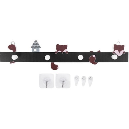 Koti sisustus puinen sarjakuva avaimenpidike seinähyllyt naulakko seinähylly lasten huoneen sisustukseen ripustin koukut oven ripustin-C