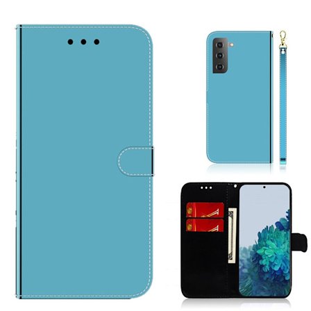 Mirror Samsung Galaxy S21 Plus Flippetui - Blå