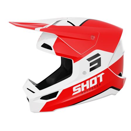 Casque Cross Shot Furious Bolt Rouge M