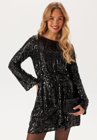 VERO MODA Vmefa Ls Short Dress Tøj