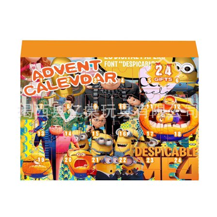 Gos- 2024 Minions Joululahja Blind Box Joulu Adventskalenteri 24 Laskenta Yllätys D