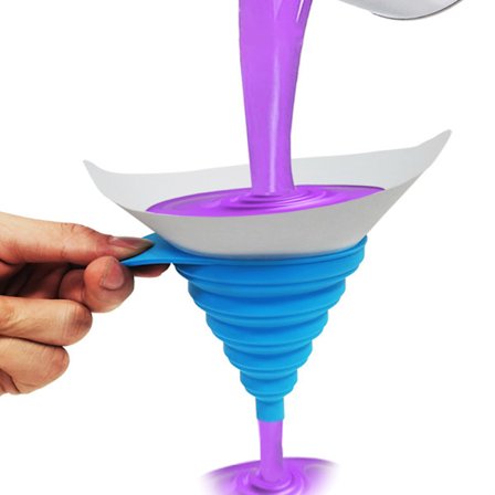 150 malingsfiltre med 1 sammenklappelig silikonesiltragt, nylonsi