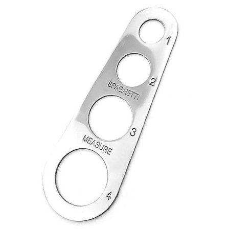 Spaghettimått, köksredskap för att mäta mängd spaghetti med 4 mäthål (mäter upp till fyra vuxenportioner)