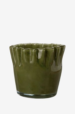 Wikholm Form - Gryde Edwina - Grøn - Urtepotteskjulere & vaser - Fra Homeroom