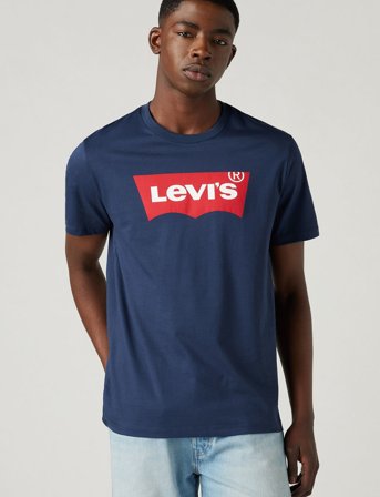 Levi's Graphic Setin Neck Hm Graphic - Navy - M