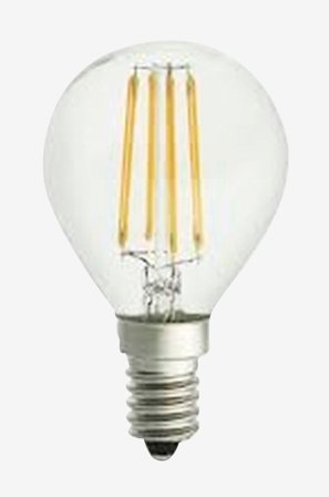 By Rydéns - Filament dekorationspære, LED dæmpbar globe, E14, 4W, Ø 45 mm klar - Hvid - Lyskilder & pærer - Fra Homeroom