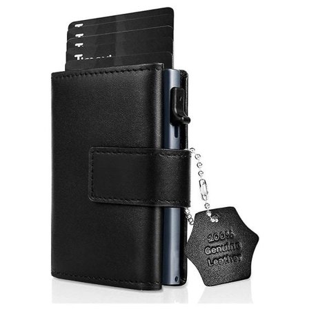 TG RFID-suojattu, automaattinen popup-lompakko miehille aidosta nahasta