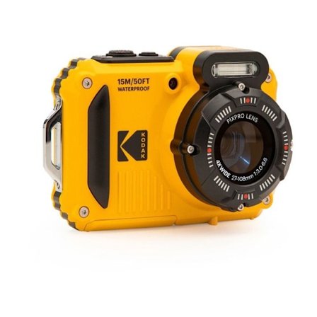 KODAK Pixpro WPZ2 - Digitalkamera Compact 16MP Vandtæt 15m, Stødresistent, Video 720p, LCD Skærm - Gul