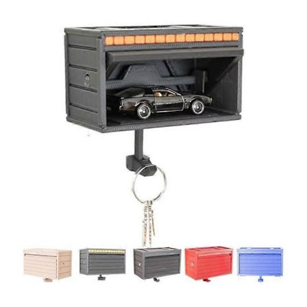 Bilgarage Nøgleholder med Åbningsdør, Nøgleholder Kompatibel med Væg Hot 5 farver