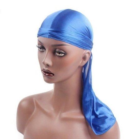 Blå Durag Flera färger Blå blå