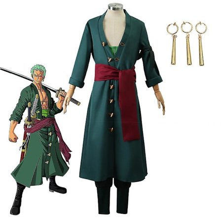 One Piece Zoro Cos Vaatteet ja Anime Zoro Kaksi vuotta myöhemmin Olkihattu Roolipeli Cosplay Pukujuhlat Joulu Halloween puku.x